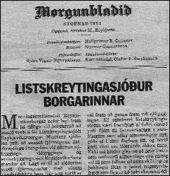 Morgunblaðið krefst dýrari bygginga hjá hinu opinbera.