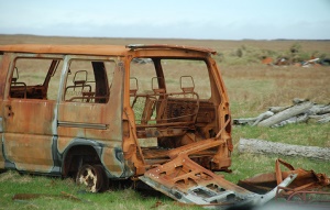 Að leiðarlokum. Ófáir kílómetrar og skattar að baki.