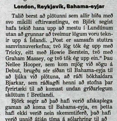 Morgunblaðið 11. júní 1995.